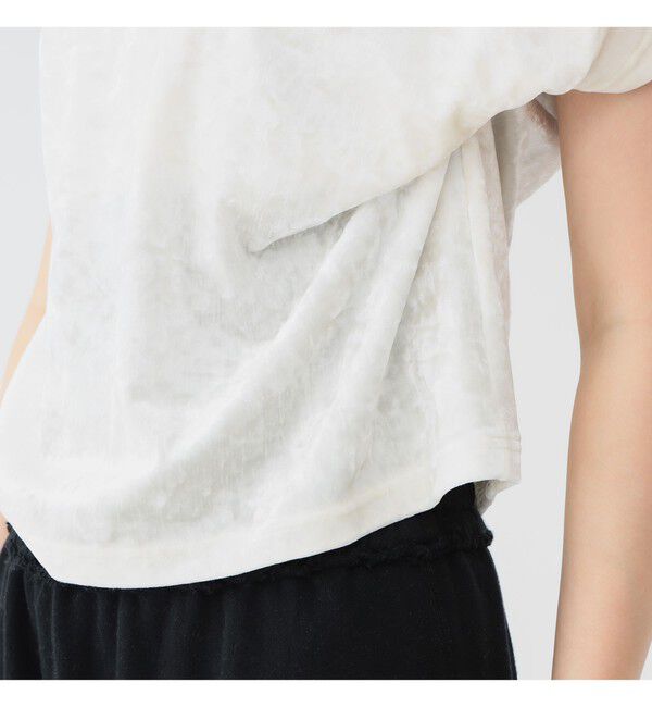 BEAMSBOY「maturely / ベロア ジッパー トップ」|Tシャツ・カットソー|