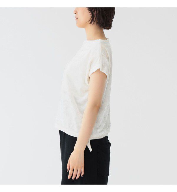 BEAMSBOY「maturely / ベロア ジッパー トップ」|Tシャツ・カットソー|