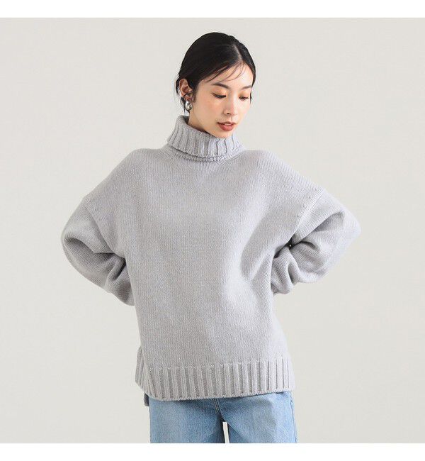 Demi-Luxe BEAMS 「【別注】SLOANE / 3ゲージ ドロップショルダー タートルネック ニット」|ニット・セーター|