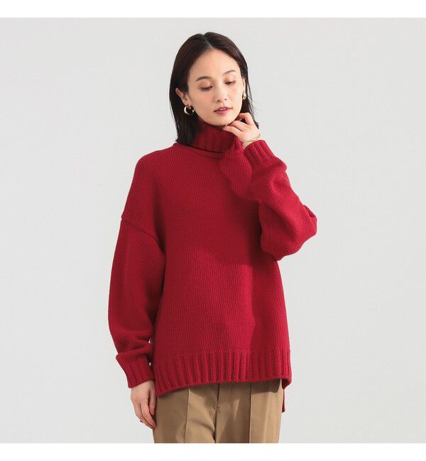 Demi-Luxe BEAMS 「【別注】SLOANE / 3ゲージ ドロップショルダー タートルネック ニット」|ニット・セーター|
