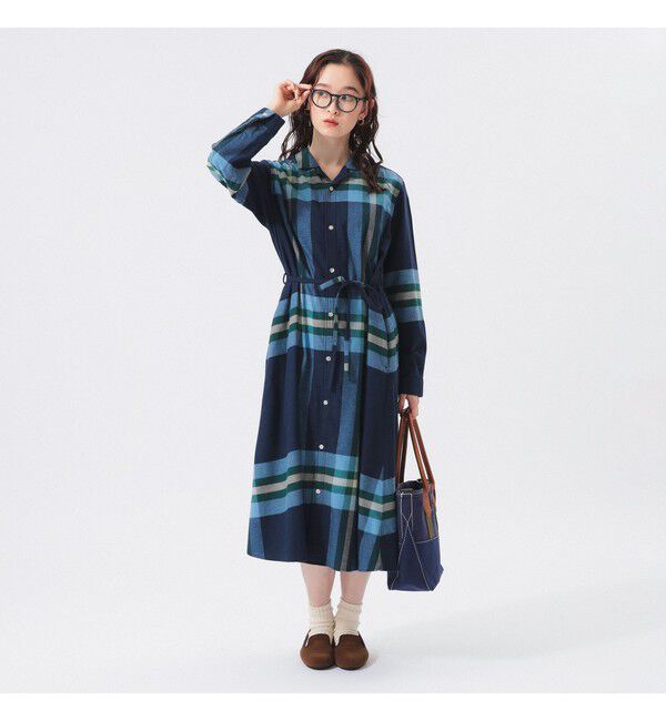 BEAMSBOY「ビッグ タータン ワンピース」|ワンピース|
