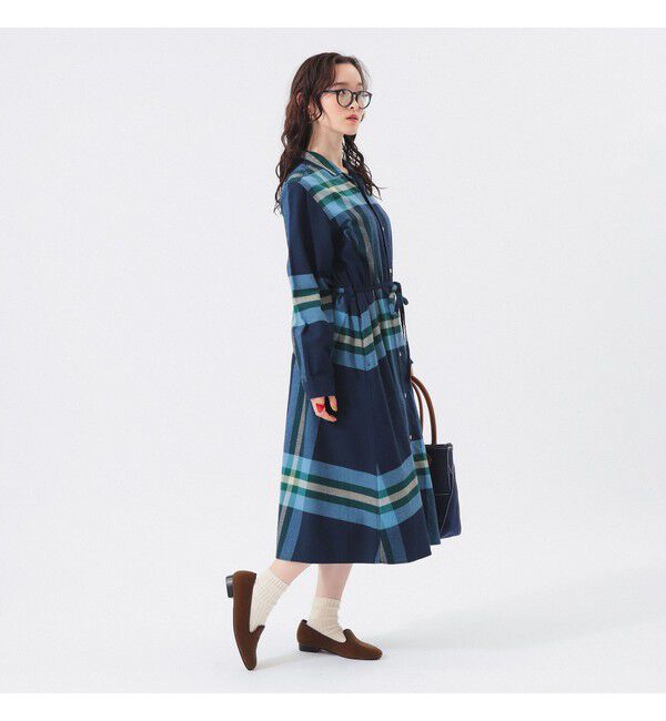 BEAMSBOY「ビッグ タータン ワンピース」|ワンピース|