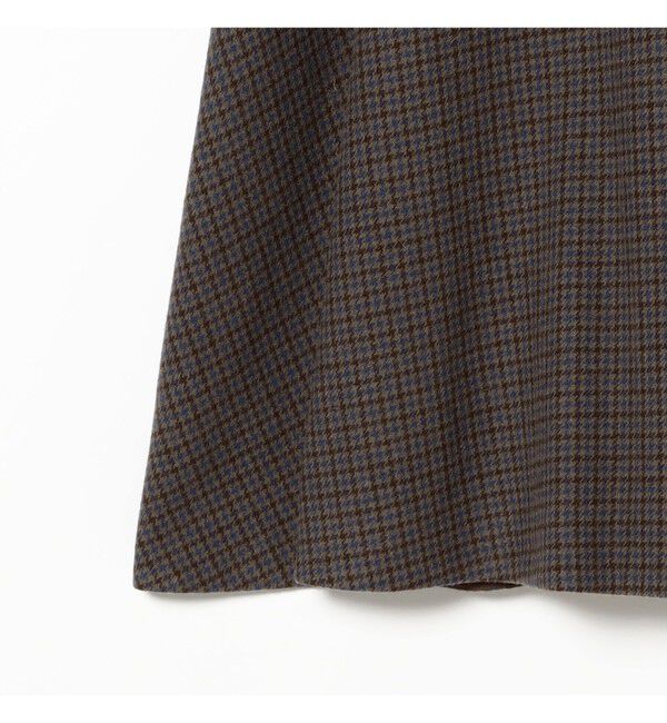 Demi-Luxe BEAMS 「AK+1 / ウール チェック フレアスカート」|スカート|