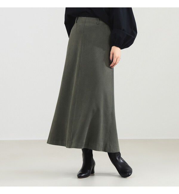 Demi-Luxe BEAMS 「フェイクスエード フレアスカート」|スカート|