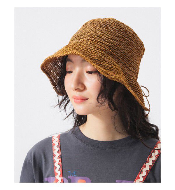 BEAMSBOY「アバカ クロッシェ ハット」|その他|D.BEIGE