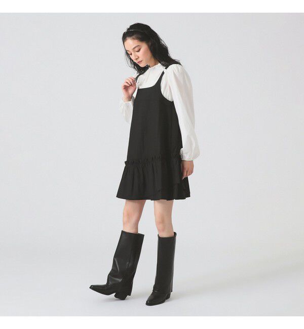Ray BEAMS 「アシメフリルヘム キャミ ワンピース」|ワンピース|