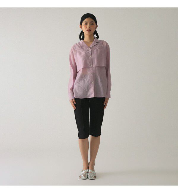 Ray BEAMS 「シアー レイヤード シャツ」|シャツ・ブラウス|