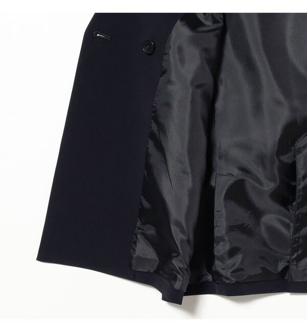 Demi-Luxe BEAMS 「	ラペルレス 2ボタン ジレ」|ダウン|