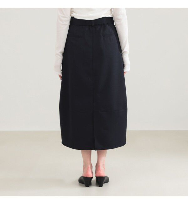 Demi-Luxe BEAMS 「ベルテッド コクーン スカート」|スカート|