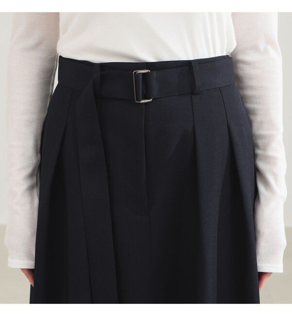 Demi-Luxe BEAMS 「ベルテッド コクーン スカート」|スカート|