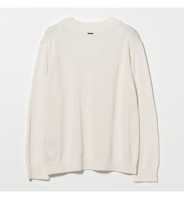 Demi-Luxe BEAMS 「コットンシルク Vネック プルオーバー」|ニット・セーター|