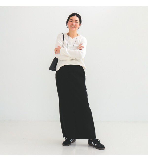 Demi-Luxe BEAMS 「コットンシルク Vネック プルオーバー」|ニット・セーター|