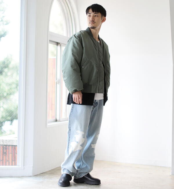 BEAMS「リラックスフィット THERMOLITE(R) MA-1 （撥水）」|ブルゾン・スタジャン|