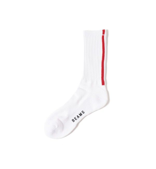 BEAMS「バックライン ソックス」|ソックス|WHITE