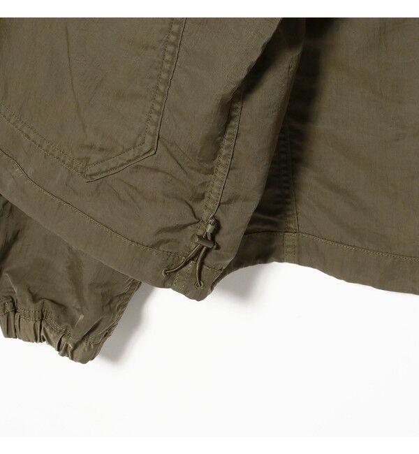 BEAMS「ガーメントダイ フーデッド ブルゾン【ワイドショートフィット】」|ブルゾン・スタジャン|