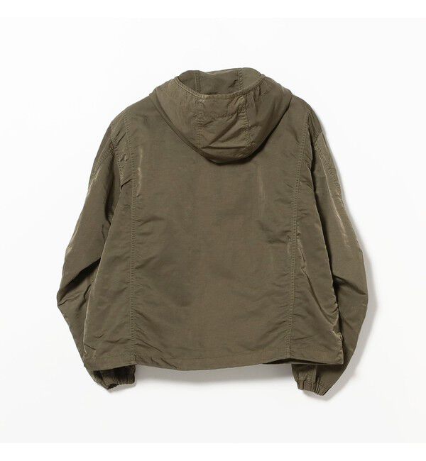 BEAMS「ガーメントダイ フーデッド ブルゾン【ワイドショートフィット】」|ブルゾン・スタジャン|