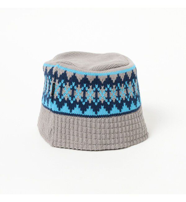 BEAMS「ダイア ジャカード ニット バケットハット」|キャップ・キャスケット|