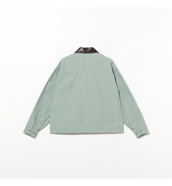 BEAMS「シンセティックレザーカラー ジャケット」|ブルゾン・スタジャン|