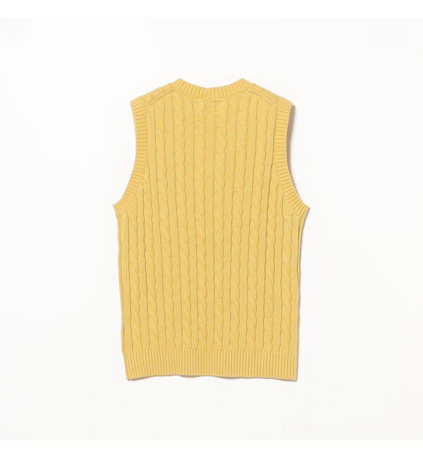 BEAMS PLUS「V-Neck Vest Cable」|ニット・セーター|