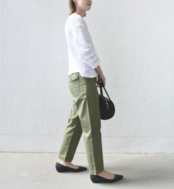 SHIPS for women「《一部追加予約》【WEB限定】ストレッチ ベーシック ベイカー パンツ」|その他|