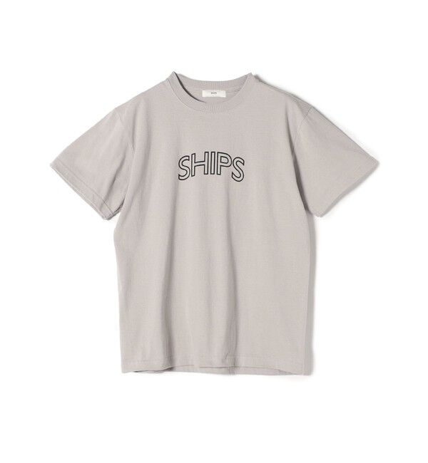 SHIPS for women「《一部追加》【WEB限定】 SHIPS ラウンド プリント ロゴ TEE」|Tシャツ・カットソー|