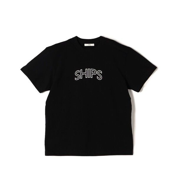 SHIPS for women「《一部追加》【WEB限定】 SHIPS ラウンド プリント ロゴ TEE」|Tシャツ・カットソー|
