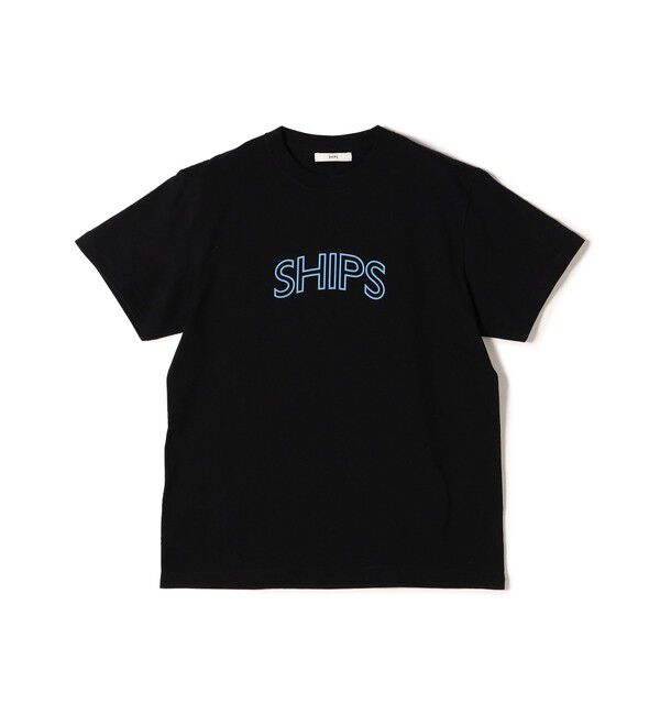 SHIPS for women「《一部追加》【WEB限定】 SHIPS ラウンド プリント ロゴ TEE」|Tシャツ・カットソー|