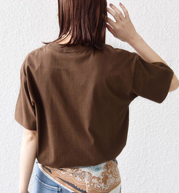 SHIPS for women「《一部追加》【WEB限定】 SHIPS ラウンド プリント ロゴ TEE」|Tシャツ・カットソー|