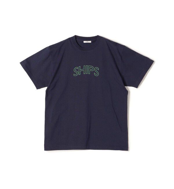 SHIPS for women「《一部追加》【WEB限定】 SHIPS ラウンド プリント ロゴ TEE」|Tシャツ・カットソー|
