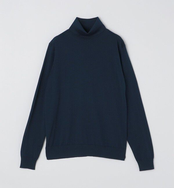 SHIPS「SHIPS: HANDFRAME 16ゲージ タートルネック ニット」|ニット・セーター|