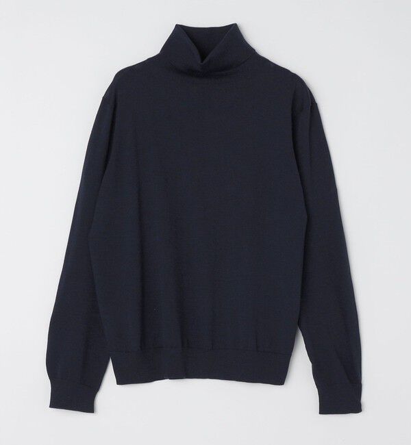 SHIPS「SHIPS: HANDFRAME 16ゲージ タートルネック ニット」|ニット・セーター|