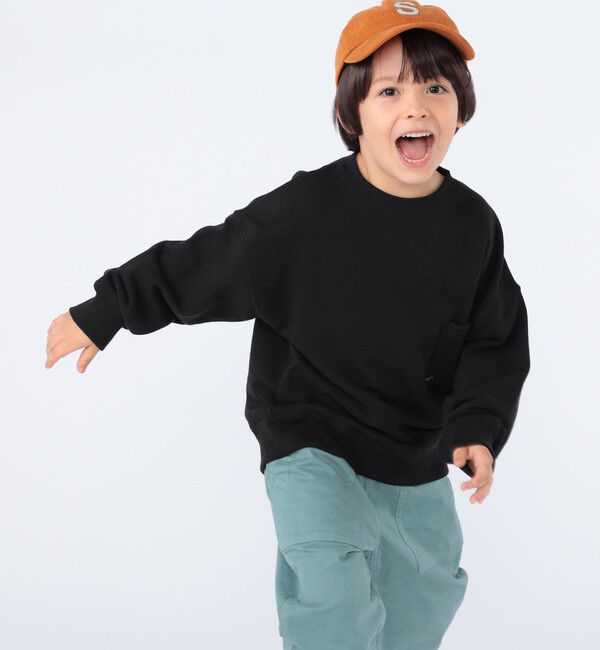 SHIPS KIDS「【WEB限定】SHIPS KIDS:100～160cm / マイクロ ロゴ スウェット」|スウェット・ジャージ|