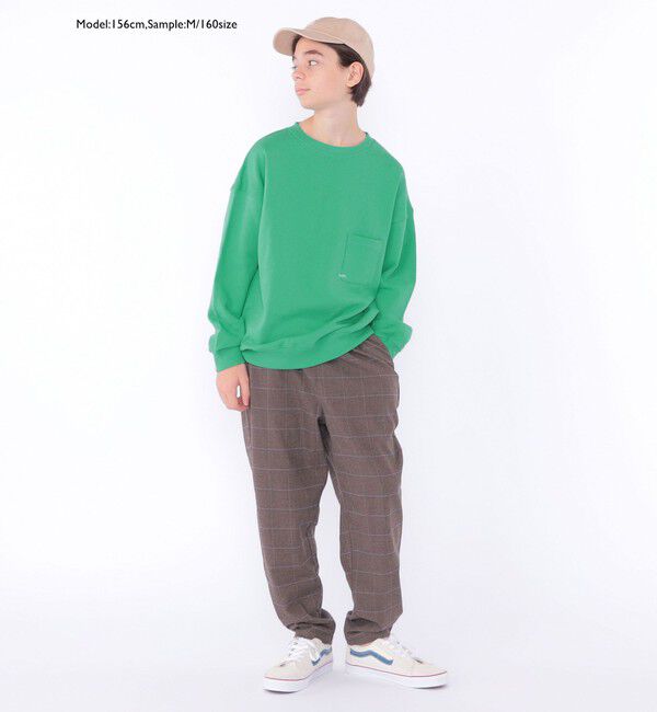 SHIPS KIDS「【WEB限定】SHIPS KIDS:100～160cm / マイクロ ロゴ スウェット」|スウェット・ジャージ|