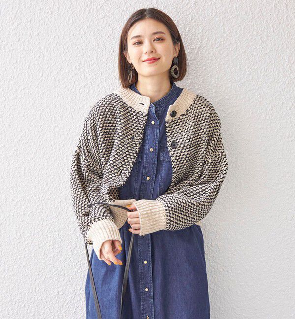 SHIPS for women「〈手洗い可能〉前後 2WAY ジャカード プルオーバー 24SS ◇」|ニット・セーター|