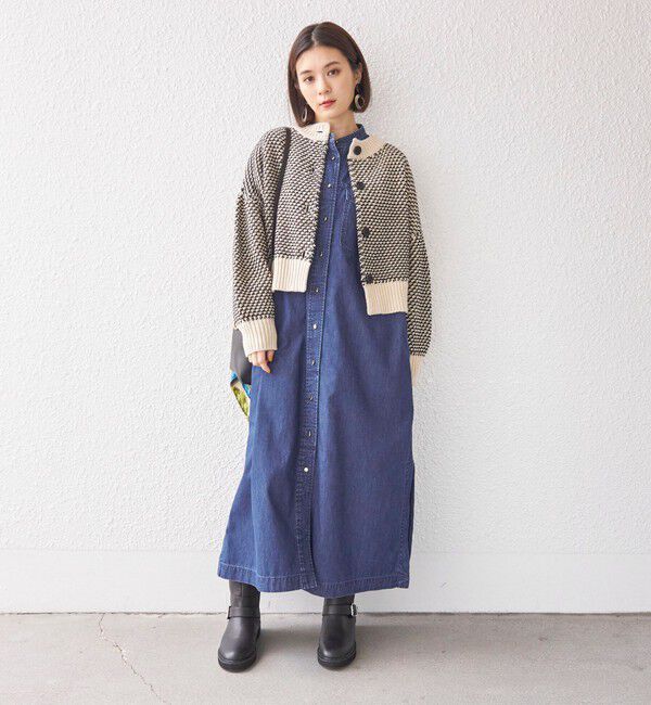 SHIPS for women「〈手洗い可能〉前後 2WAY ジャカード プルオーバー 24SS ◇」|ニット・セーター|