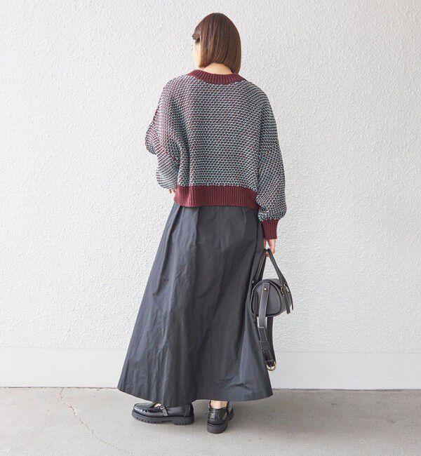 SHIPS for women「〈手洗い可能〉前後 2WAY ジャカード プルオーバー 24SS ◇」|ニット・セーター|