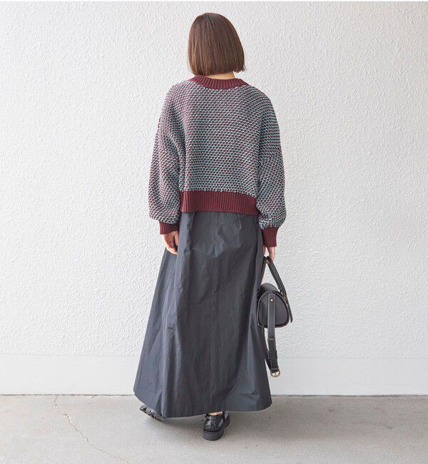 SHIPS for women「〈手洗い可能〉前後 2WAY ジャカード プルオーバー 24SS ◇」|ニット・セーター|