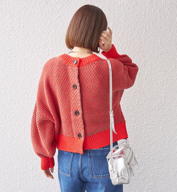 SHIPS for women「〈手洗い可能〉前後 2WAY ジャカード プルオーバー 24SS ◇」|ニット・セーター|