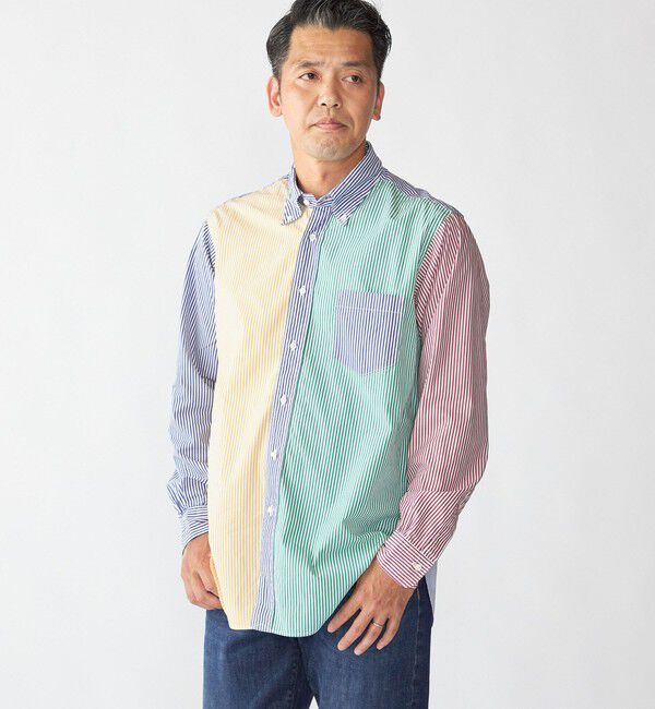 SHIPS「Southwick: Gate Label ボタンダウン ブロード ストライプ シャツ」|シャツ・ブラウス|その他