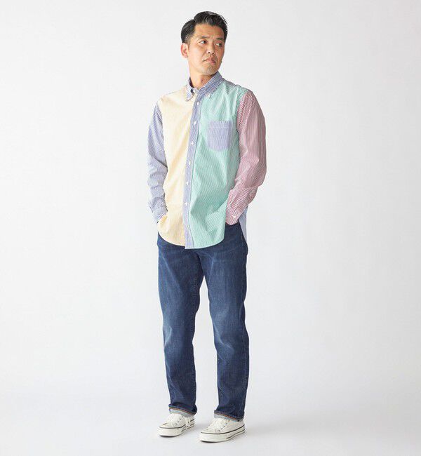 SHIPS「Southwick: Gate Label ボタンダウン ブロード ストライプ シャツ」|シャツ・ブラウス|