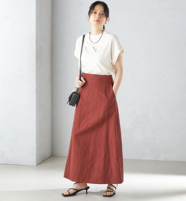 SHIPS for women「〈手洗い可能〉麻混 フレア マキシ スカート 」|スカート|