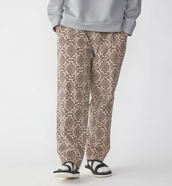 SHIPS「SHIPS: タイプライター プリント イージー パンツ」|その他|ブラウン