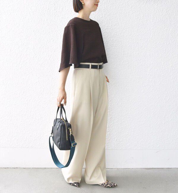 SHIPS for women「ウエスト ベルト デザイン セミワイド パンツ」|その他|