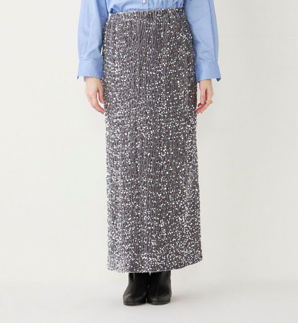 SHIPS Colors 「SHIPS Colors:〈手洗い可能〉スパンコール タイトスカート」|タイト|