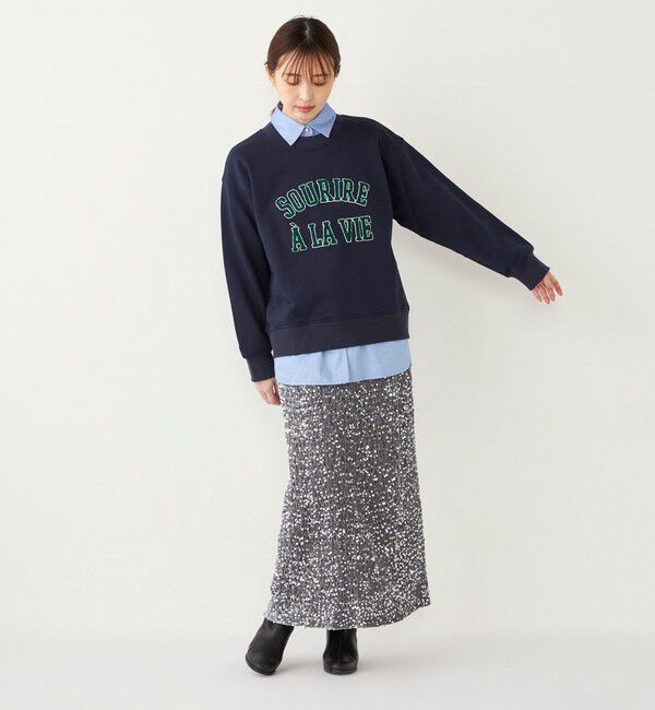 SHIPS Colors 「SHIPS Colors:〈手洗い可能〉スパンコール タイトスカート」|タイト|