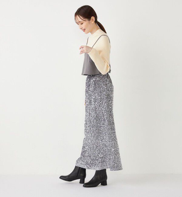 SHIPS Colors 「SHIPS Colors:〈手洗い可能〉スパンコール タイトスカート」|タイト|