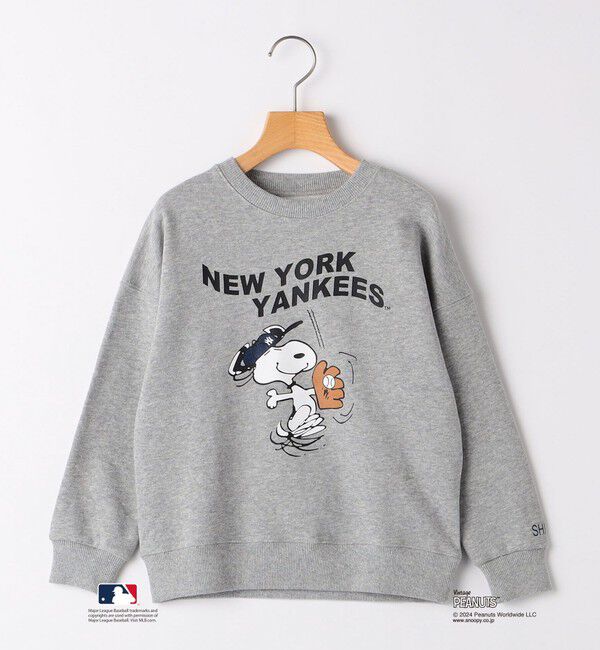 SHIPS KIDS「SHIPS KIDS:130～170cm / スヌーピー&times;MLB スウェット」|スウェット・ジャージ|グレー