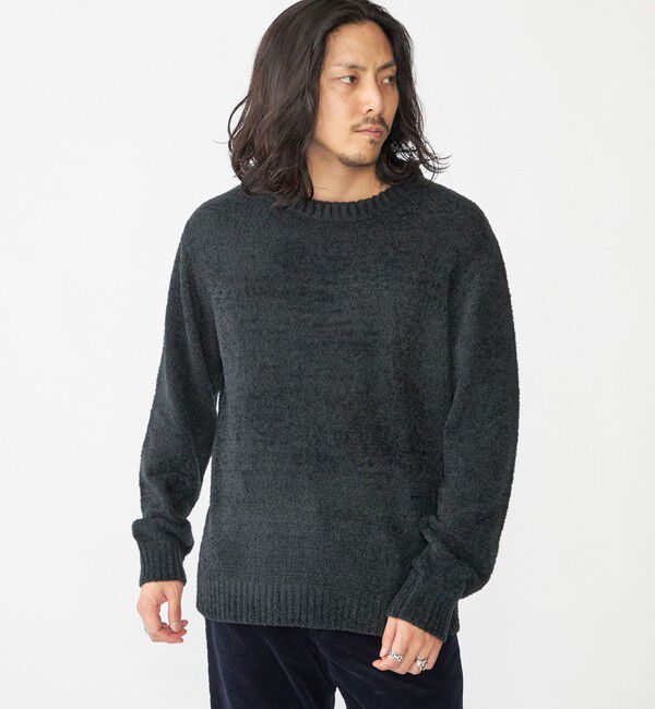 SHIPS「SHIPS:〈手洗い可能〉メランジ モール クルーネック ニット」|ニット・セーター|