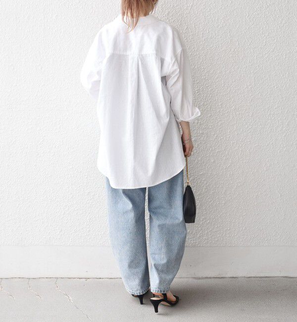 SHIPS any「SHIPS any:〈洗濯機可能〉リネン ミックス ワーク ポケット シャツ」|シャツ・ブラウス|