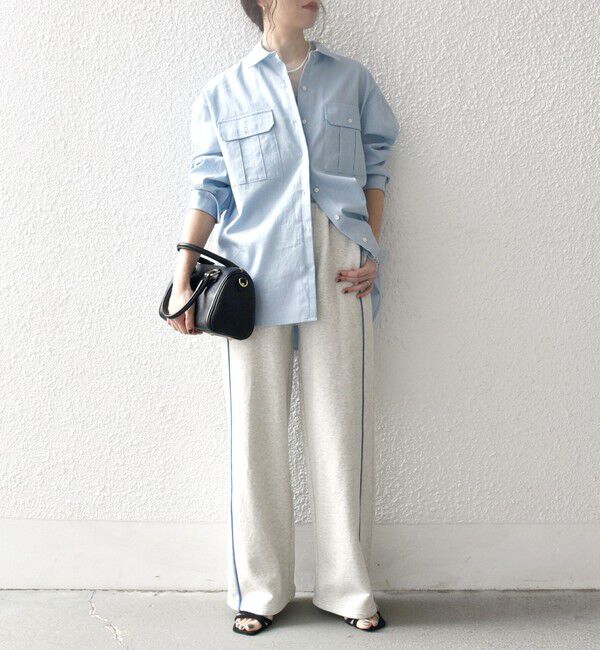 SHIPS any「SHIPS any:〈洗濯機可能〉リネン ミックス ワーク ポケット シャツ」|シャツ・ブラウス|